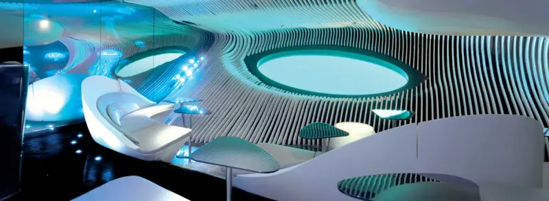 The Blue Eye lounge aboard Ponant’s new yachts gives guests a closeup view of underwater sea life.
