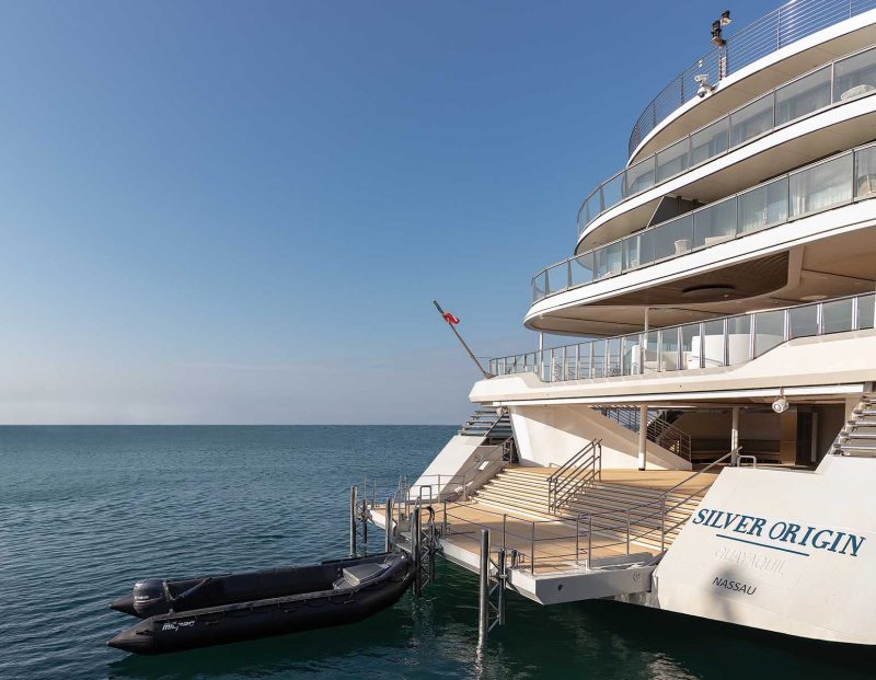 Hop into a Zodiac to begin your exploration of the Galapagos on your Silver Origin sailing. 