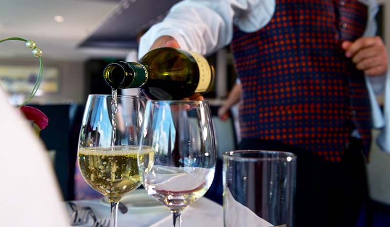 Complimentary wines, beer and soft drinks are served with dinner on Avalon Expression.