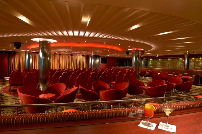 Gather at the Limelight Lounge for music and comedy aboard Carnival Panorama.