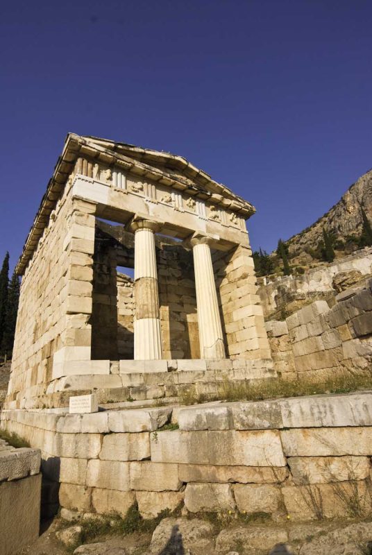 Take a tour of the ancient ruins at Delphi on Mount Parnassus on mainland Greece.