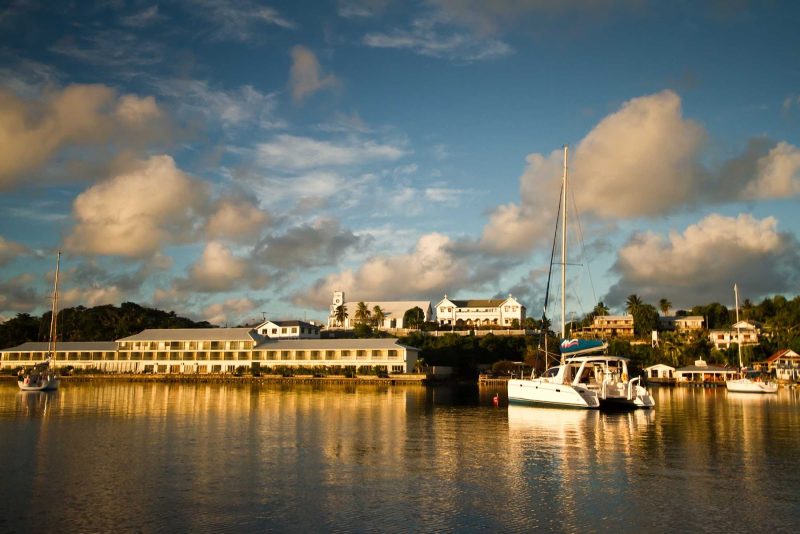 The port and marina on Vavaʿu Island in Tonga.