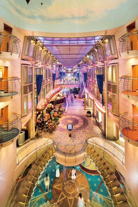 The Royal Promenade on Mariner of the Seas.