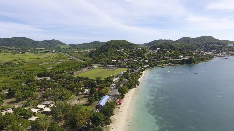 Drone footage of Le Marin, Martinique, taken during a sailing on Silver Spirit.