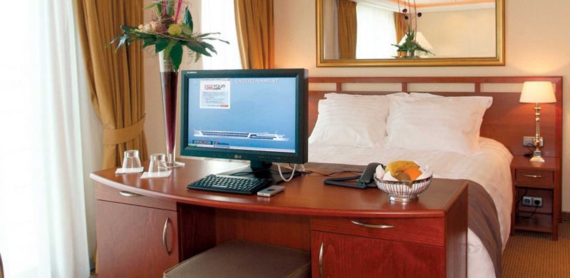 Keep in touch with loved onces or business associates from your stateroom on AmaDagio.