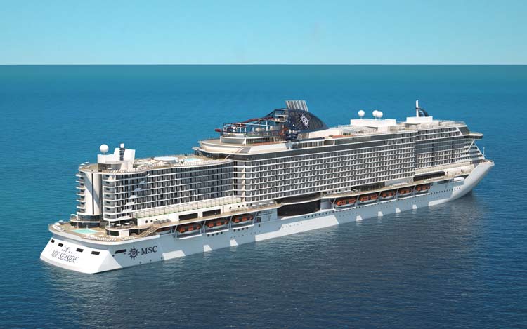 MSC Seaside debuts in December 2017.