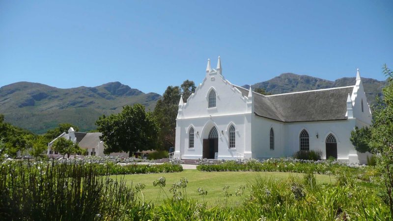 Franschhoek Church near Cape Town was built in 1847.