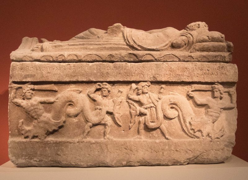 Sarcophagus of Arnth Churches at the Altes Museum in Berlin.