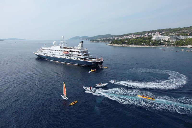 Take advantage of the watercraft included in a SeaDream cruise, whether you sail, waterski, or kayak.