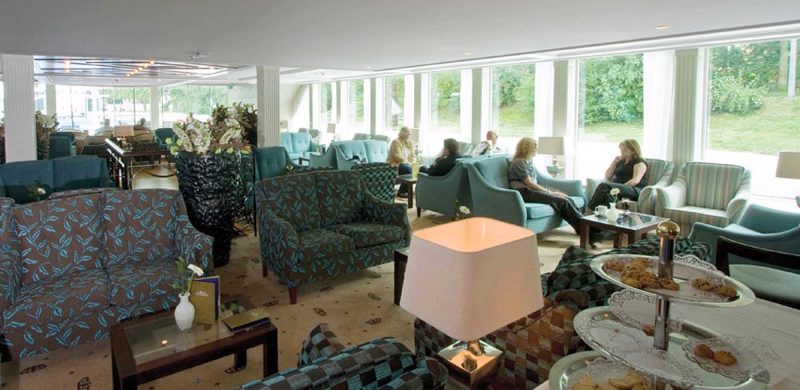 Meet interesting new people in the main lounge and bar aboard AmaDante.