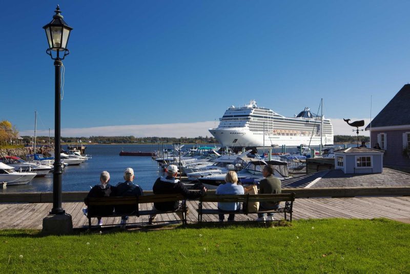MSC Poesia during a visit to Charlottetown, Prince Edward Island, Canada.