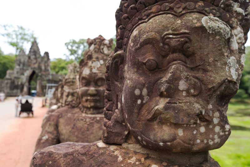 Built between A.D. 1113 and 1150, Angkor Wat is one of the largest religious monuments ever constructed. Its name means “temple city.”