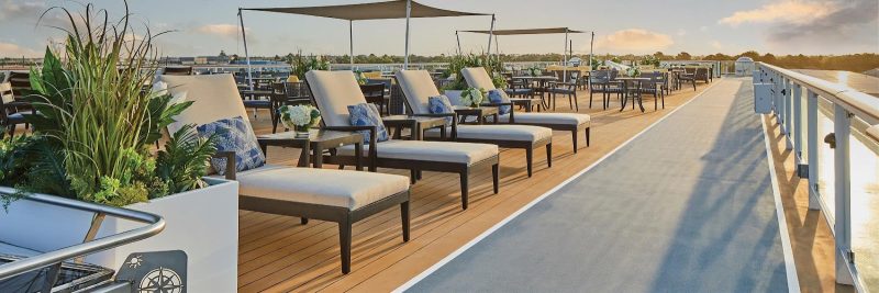 Watch passing landscapes along the Mississippi from the sundeck of American Melody. 