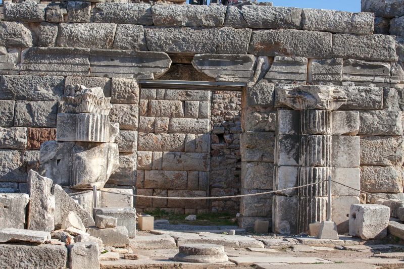 Ruins at Ephesus, Turkey, not far from the burial site of John the Apostle.
