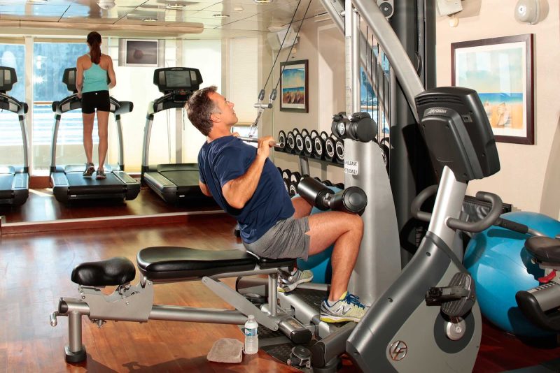 You'll be able to remain in shape by hitting the gym on your SeaDream cruise.