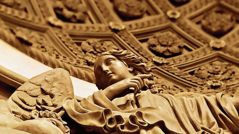 Sculpture in Saint Isaac's Cathedral in St.Petersburg, Russia.