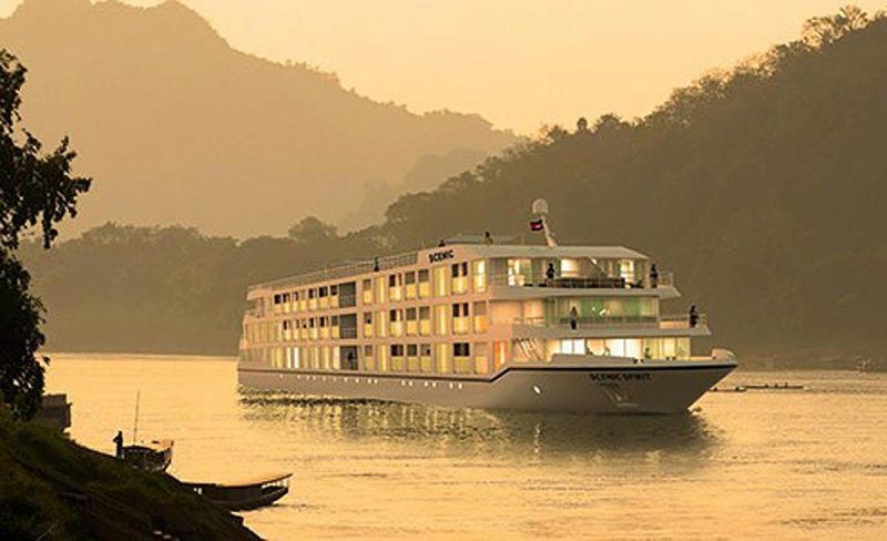 The new luxury river ship Scenic Spirit will sail on voyages along the Mekong River between Cambodia and Vietnam.
