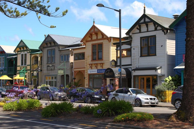 Stroll the charming streets of Napier, New Zealand, on a Ponant cruise.