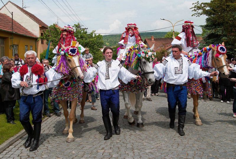 The Ride of the Kings festival at the small village of Vlčnov, in the Czech Republic, is known for its traditional costumes and folklore music.