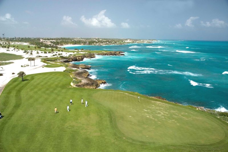 A beautiful day for golf in the Dominican Republic.