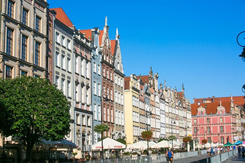 Some of the beautiful architecture in Old Gdansk, Poland.