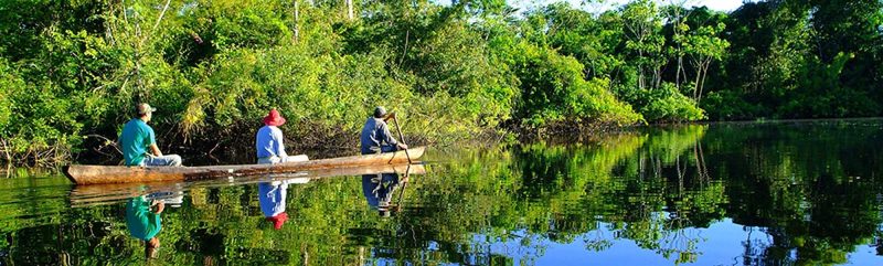Book passage on Amazon Discovery as it cruises the Amazon River in Peru.