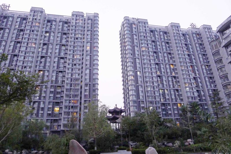 A typical xiaoqu, or residential development, in Beijing.