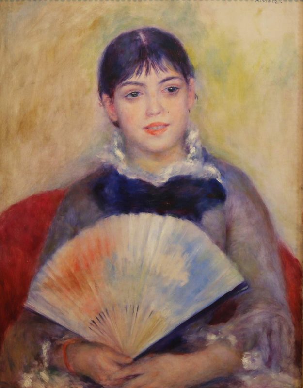 Auguste Renoir, “Young Woman With a Fan,” 1880, oil on canvas.