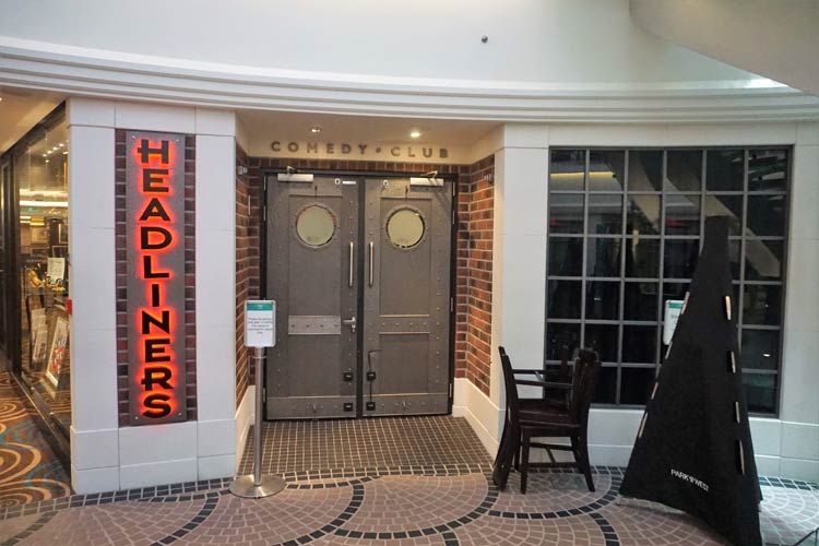 The Headliners comedy room on Norwegian Getaway.