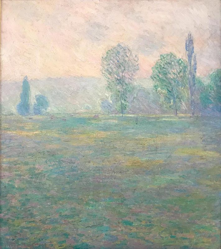 Claude Monet, “Meadows at Giverny,” 1888, at the Hermitage at St. Petersburg, Russia.