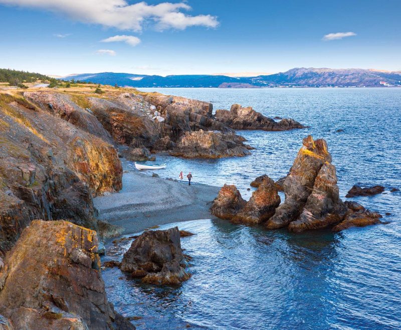 Visit the stark beauty of Three Sisters Beach on Bay Roberts of Newfoundland's Avalon Peninsula.