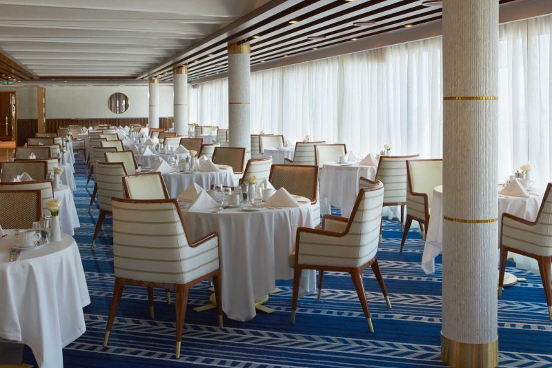 Spacious and comfortably casual, La Veranda offers regional specialties that often reflect the cuisines of the countries that Seven Seas Explorer calls on.
