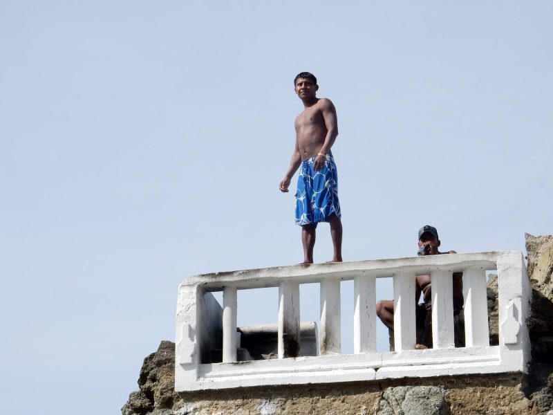 Watch cliff divers perform at El Clavadista on the Malecon in Mazatlan, Mexico.
