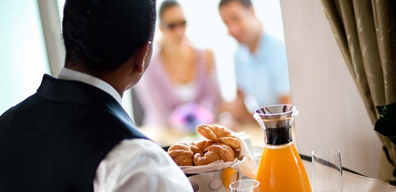 Butler service is part of what Suite Class guests receive on a Celebrity Cruises vacation.
