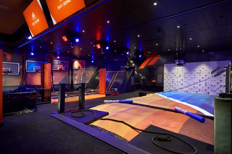 This ship is jumping! Sky Zone is an indoor trampoline park for all ages.