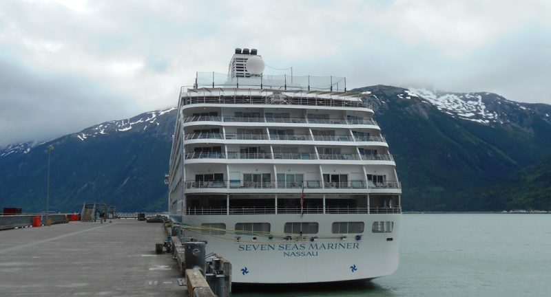 The stunning little Seven Seas Mariner in Skagway