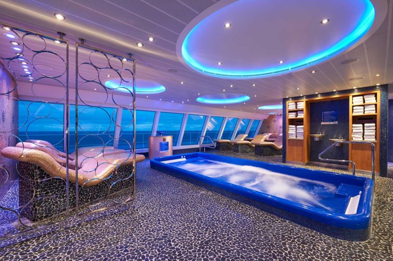 Located in the Cloud 9 Spa on Carnival Panorama, the Thermal Suite offers a choice of relaxing environments including dry heat and a steam bath.