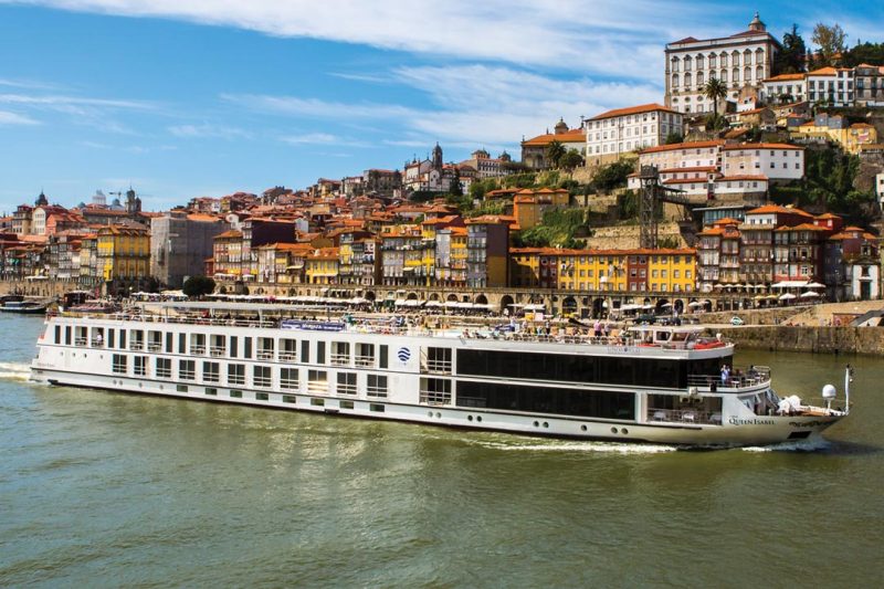 Queen Isabel from Uniworld sails the Douro River of Portugal and Spain.