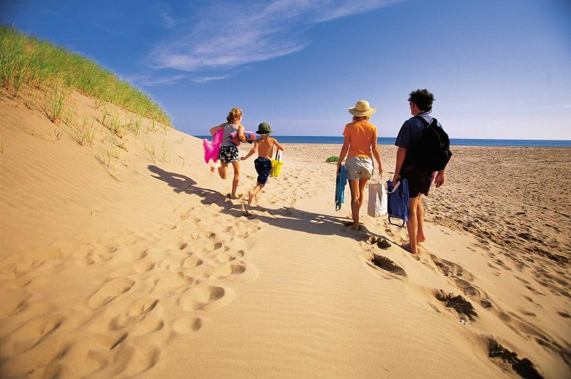 Families will enjoy the uncrowded beaches and long stretches of sand on Prince Edward Island, Canada.