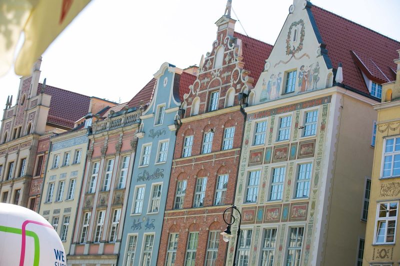 Some of the beautiful architecture in Old Gdansk, Poland.