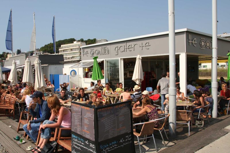 The front de mer (waterfront) in Le Havre, France, features some lovely cafes.