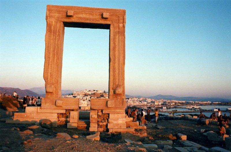 The Portara, or Temple of Apollo, built in 530 A.D. by the emperor Lygdamis (well, his slaves) on the island of Naxos, Greece.