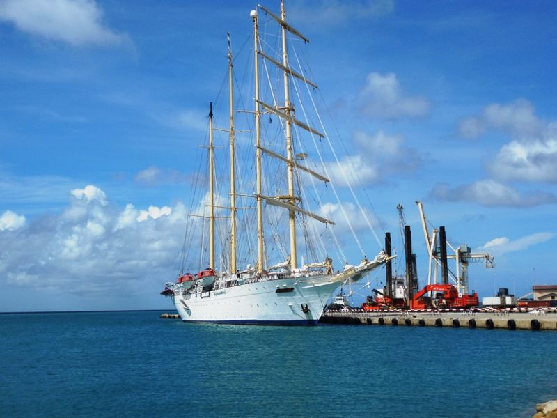 Star Flyer Clipper anchored off Aruba