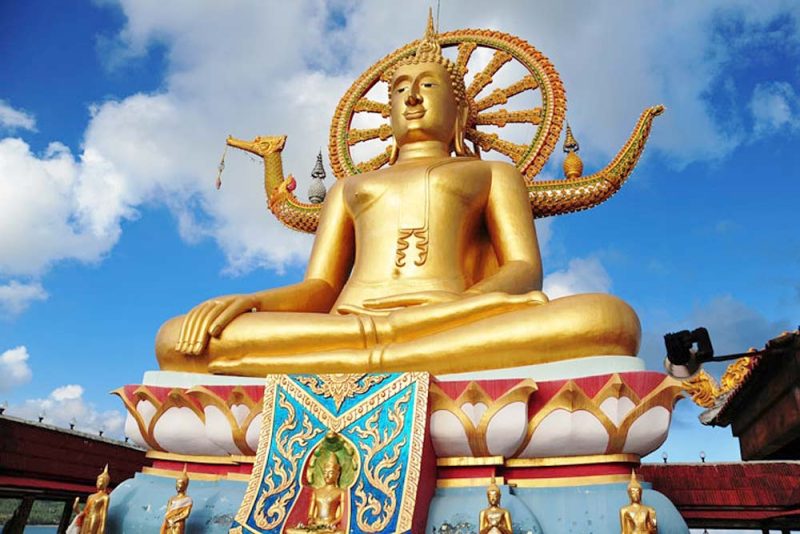 Wat Phra Yai golden Buddha in Koh Samui, Thailand.