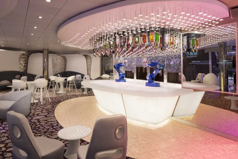  Meet a robotic bartender (just don't try to chat one up) at the Bionic Bar on Harmony of the Seas. 