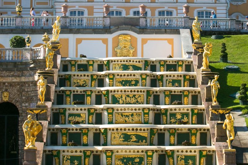 Peterhof Palace is the world's largest palace and park complex. It’s just outside St. Petersburg, Russia.