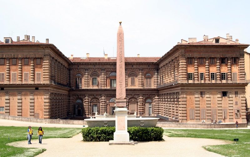 The main building at the entrance of Boboli Gardens in Florence. 
