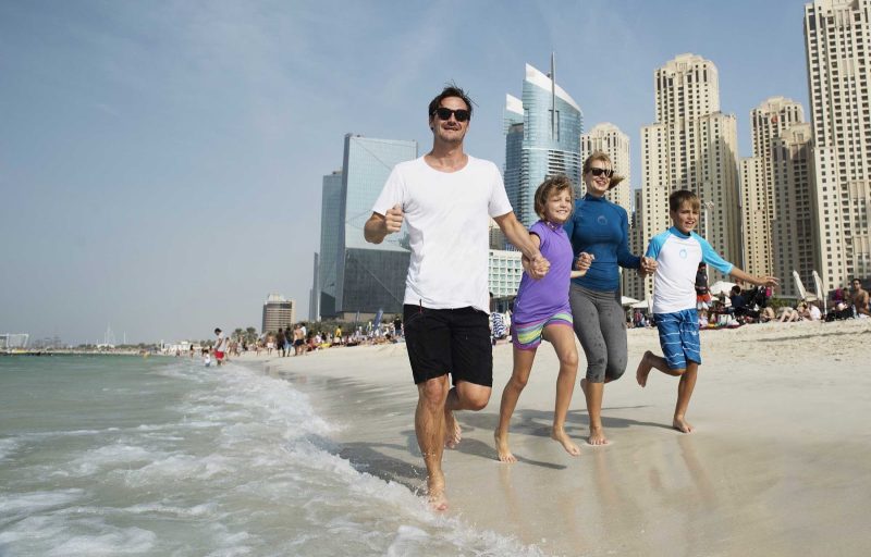 Winter in Dubai means more time on the beach.