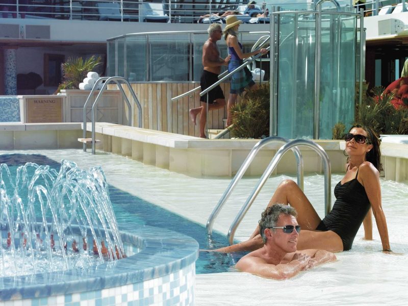 Take a dip in the pool during your cruise on Oceania's Marina.