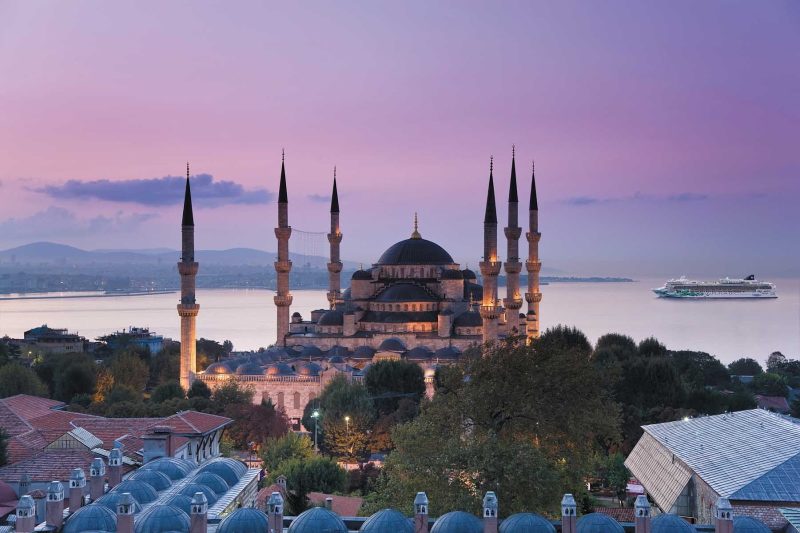 Cruise to Turkey aboard Norwegian Jade and see Istanbul's magnificent Blue Mosque.